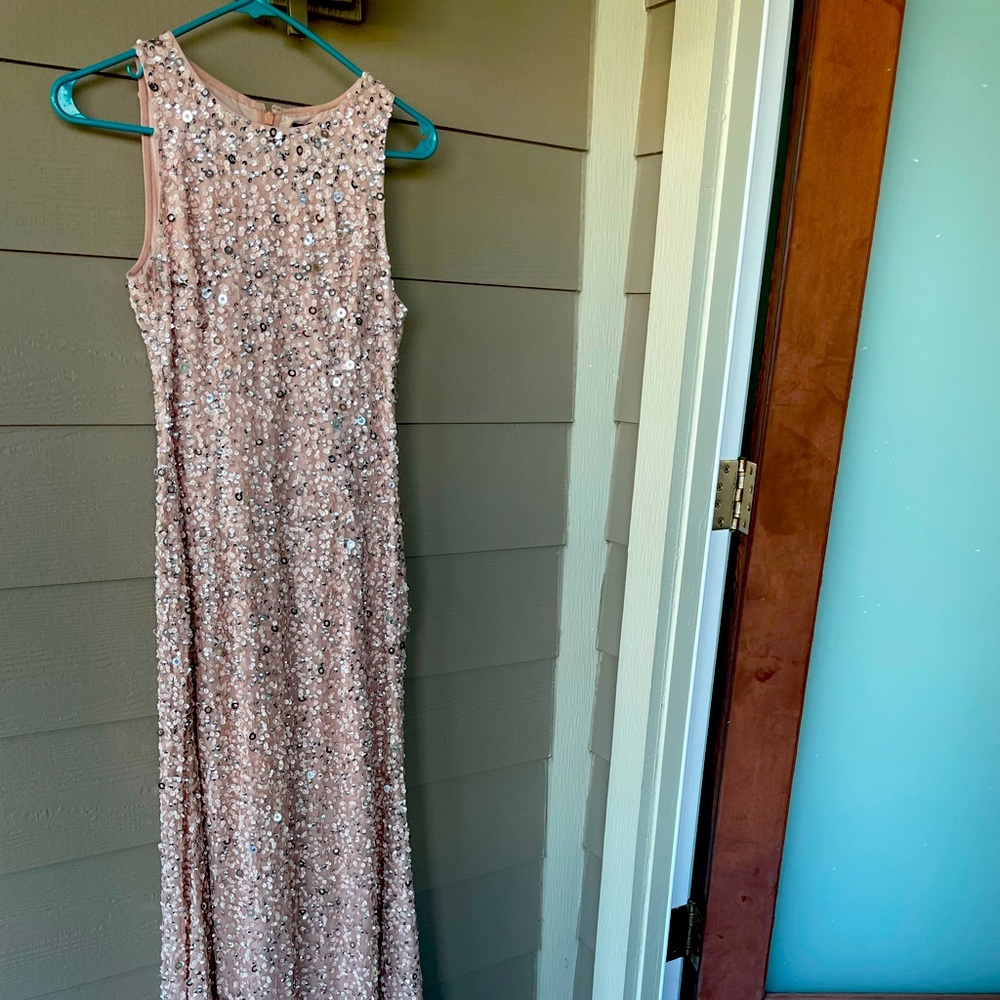 Adrianna Papell Sequin Gown-worn once